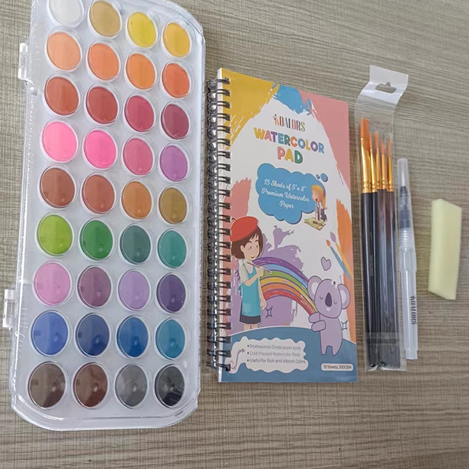 新しいユニークな高品質水彩絵の具セットをパキスタンに配送