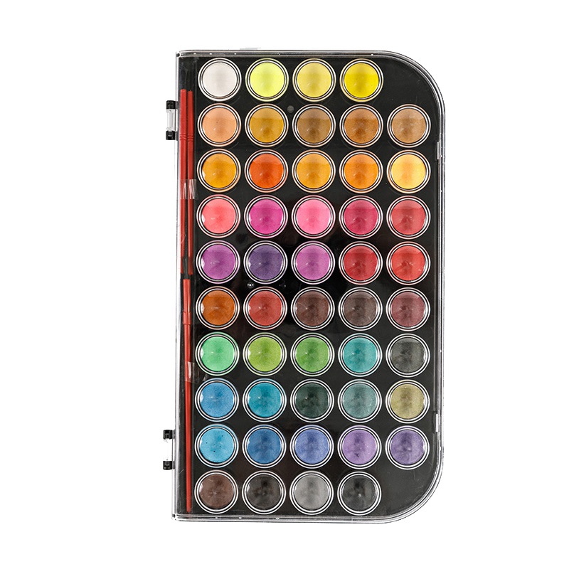 アーティスト向けの48色のソリッド水彩ケーキセット